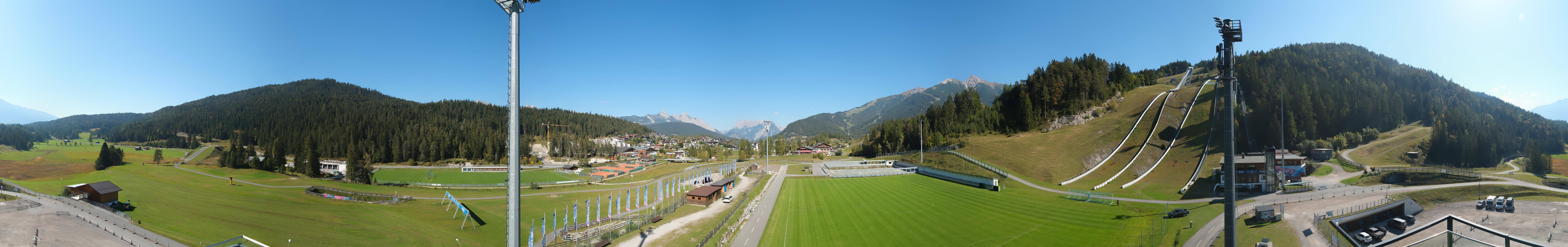 Archiv Foto Webcam Seefeld: Rundblick Casino Arena