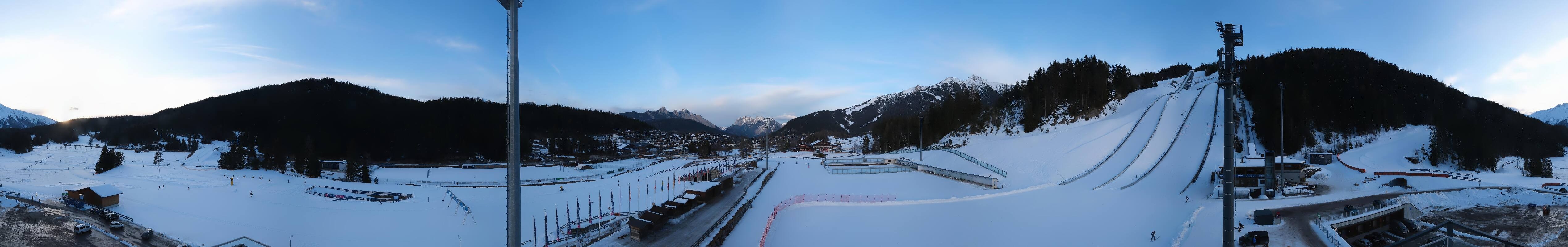 Archived image Webcam Biathlon Center Seefeld