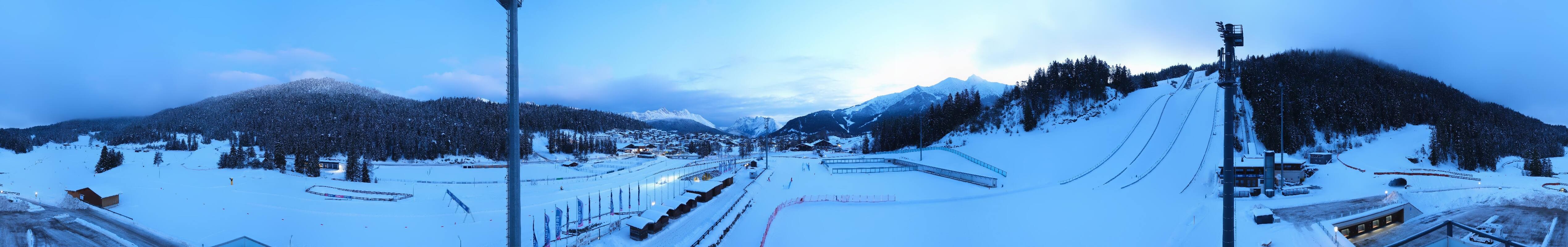 Archived image Webcam Biathlon Center Seefeld