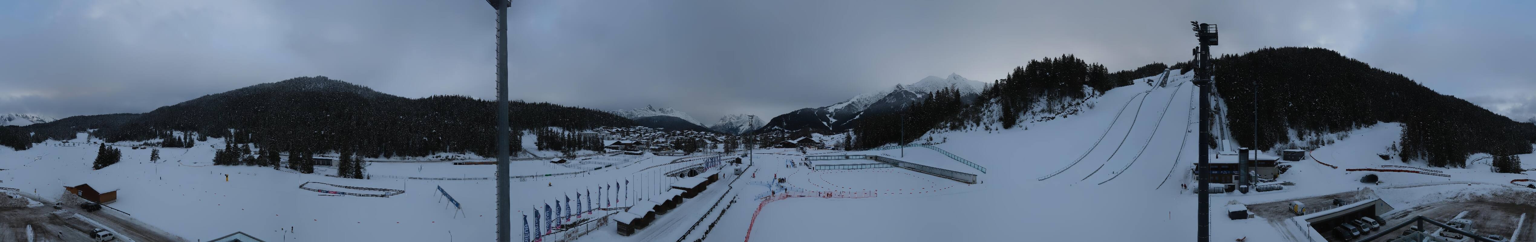 Archived image Webcam Biathlon Center Seefeld