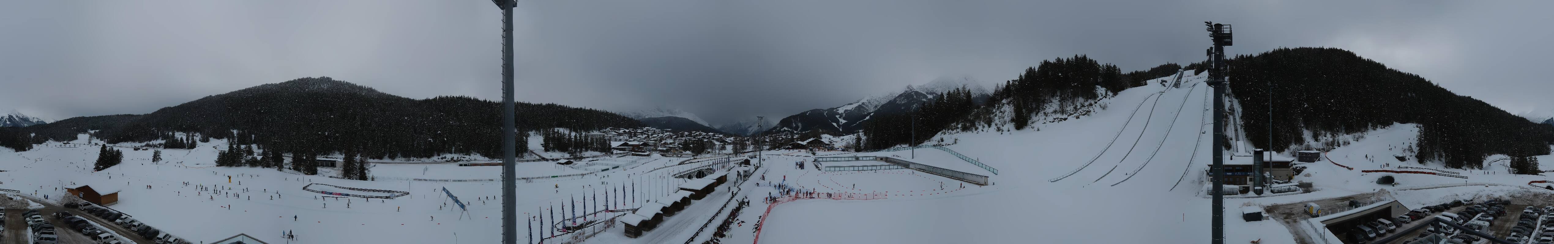 Archived image Webcam Biathlon Center Seefeld