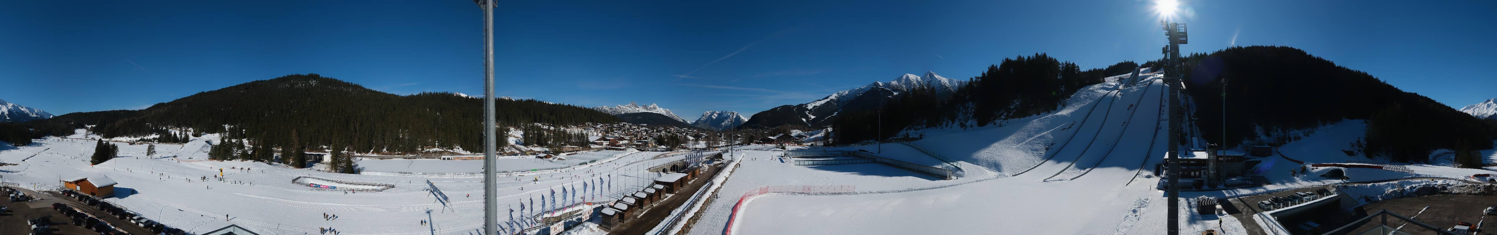 Archived image Webcam Biathlon Center Seefeld