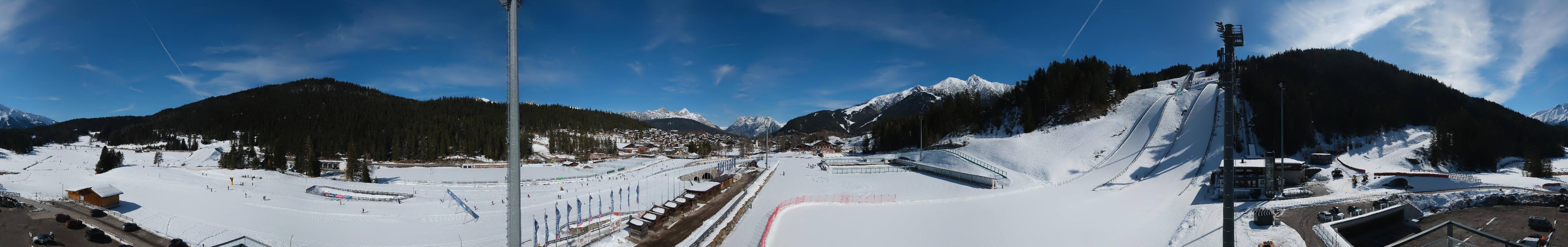 Archived image Webcam Biathlon Center Seefeld
