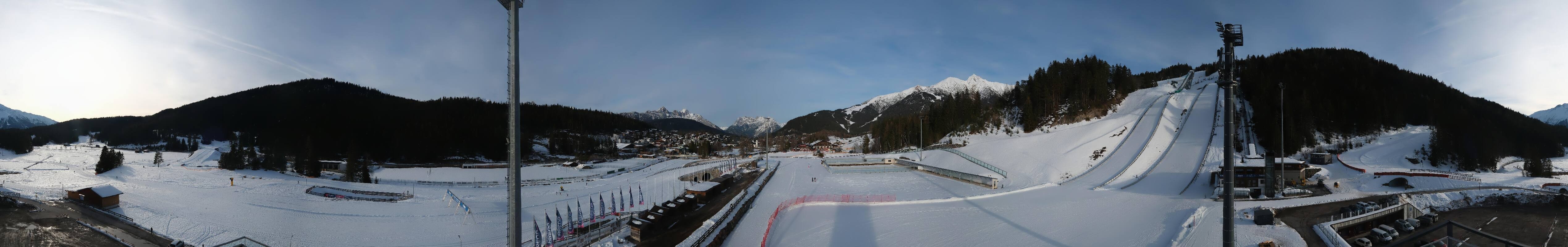 Archived image Webcam Biathlon Center Seefeld