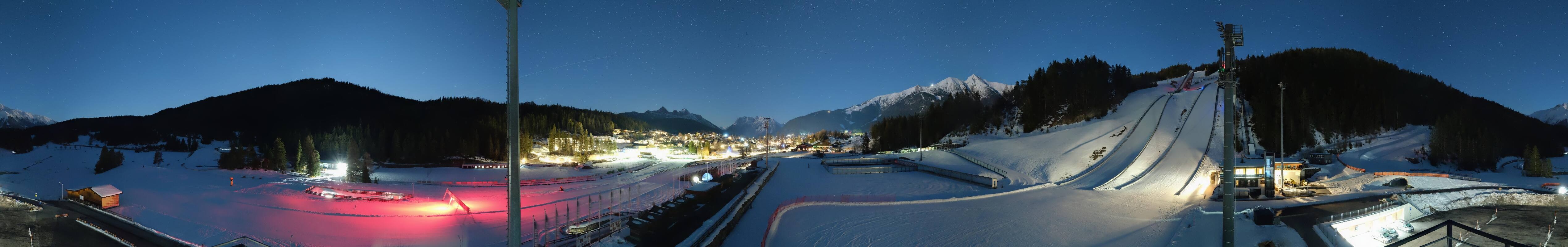 Archived image Webcam Biathlon Center Seefeld