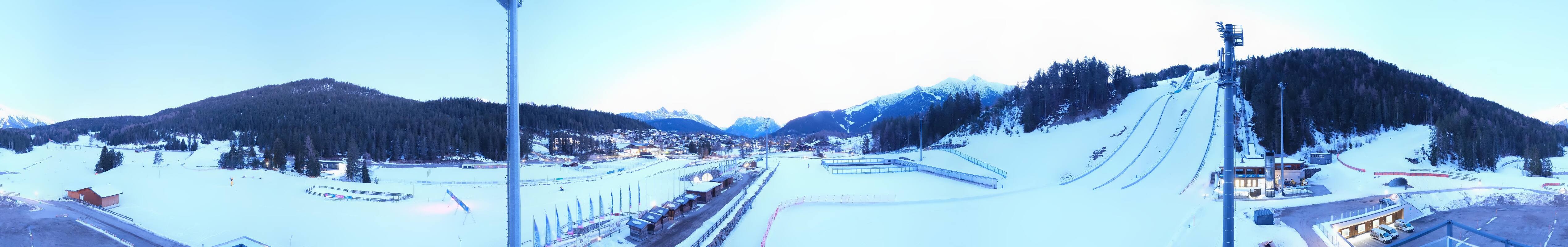 Archived image Webcam Biathlon Center Seefeld