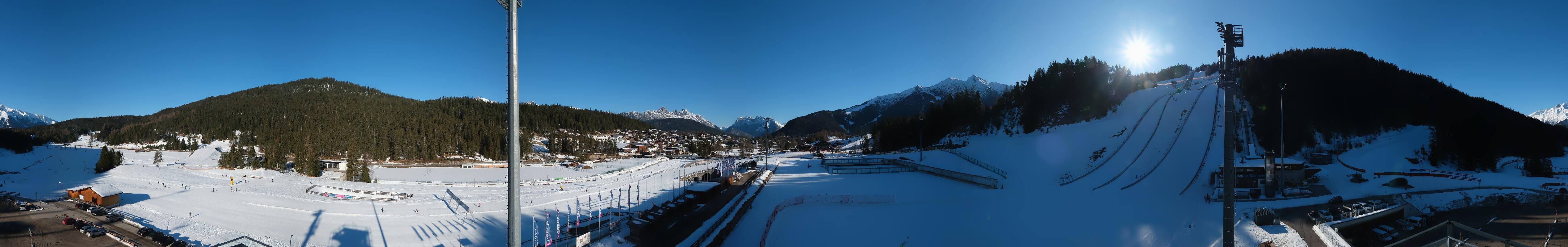 Archived image Webcam Biathlon Center Seefeld