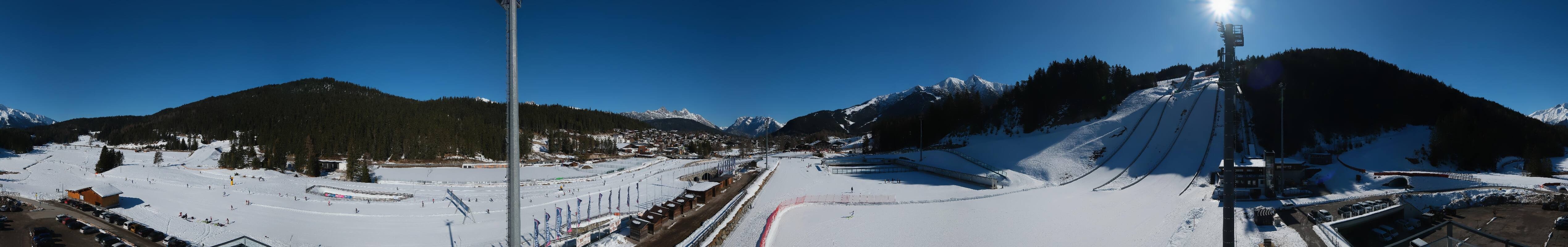 Archived image Webcam Biathlon Center Seefeld