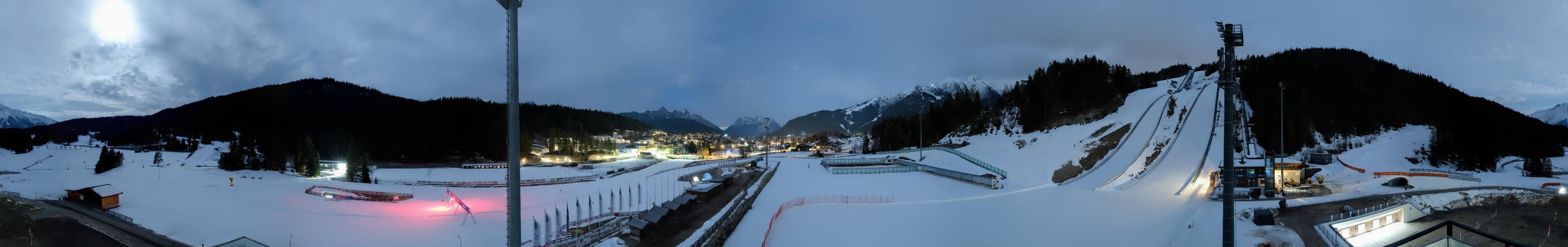 Archived image Webcam Biathlon Center Seefeld