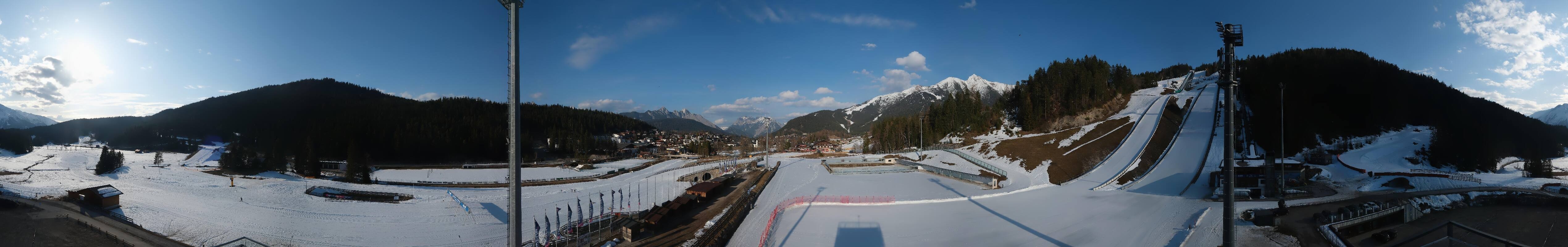 Archived image Webcam Biathlon Center Seefeld