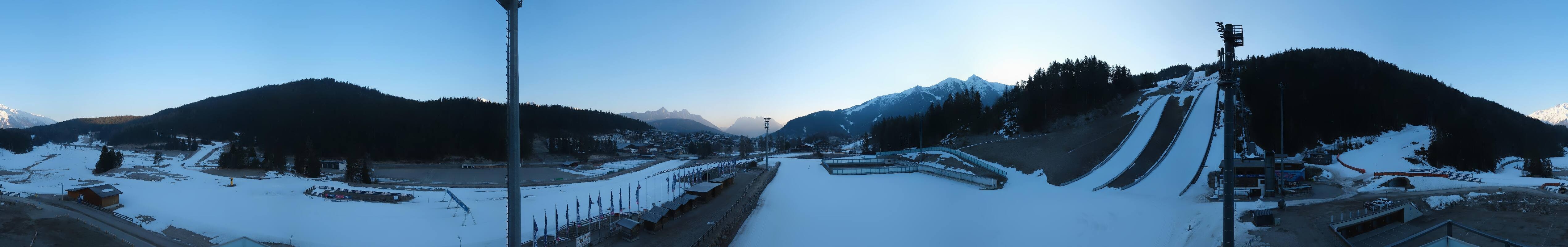 Archived image Webcam Biathlon Center Seefeld