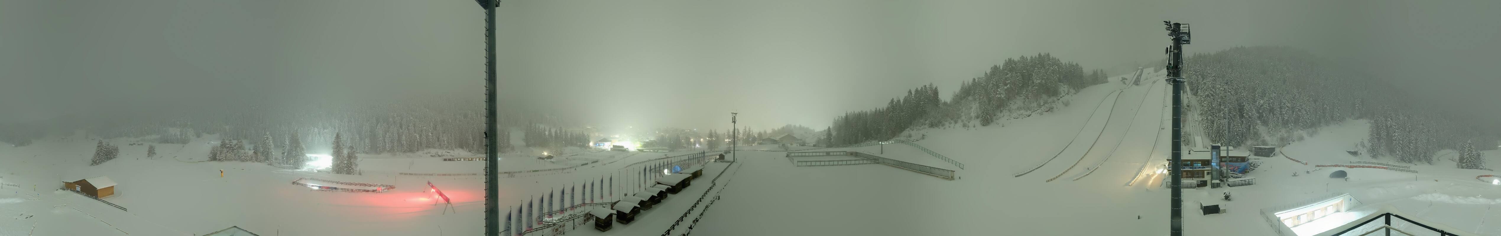 Archived image Webcam Biathlon Center Seefeld