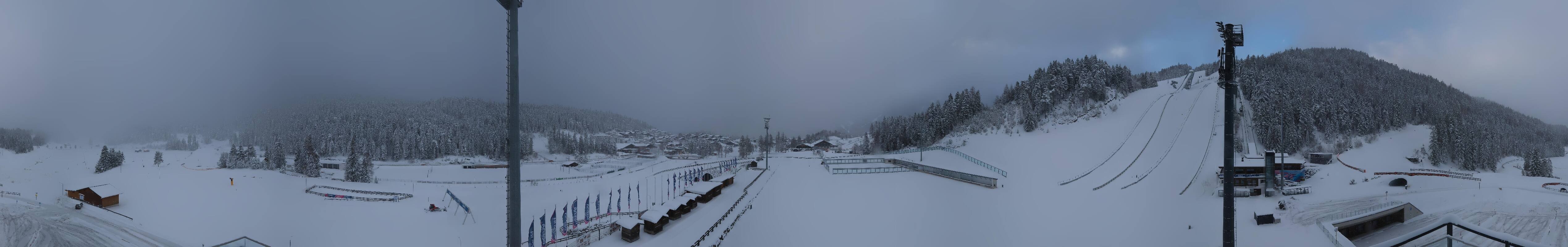 Archived image Webcam Biathlon Center Seefeld