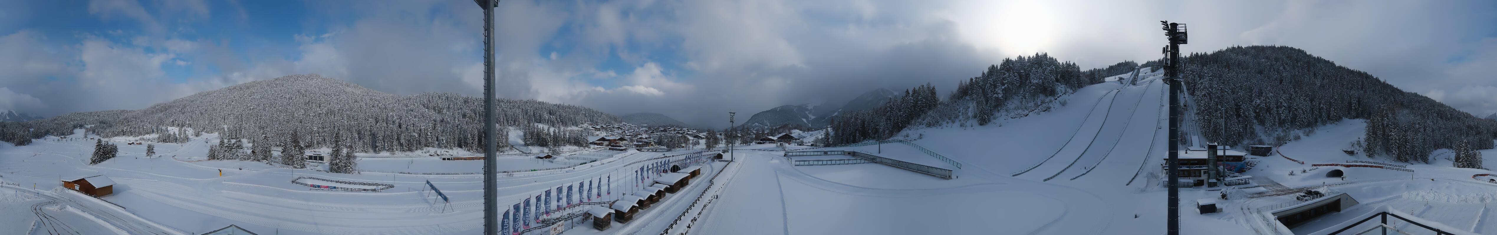 Archived image Webcam Biathlon Center Seefeld