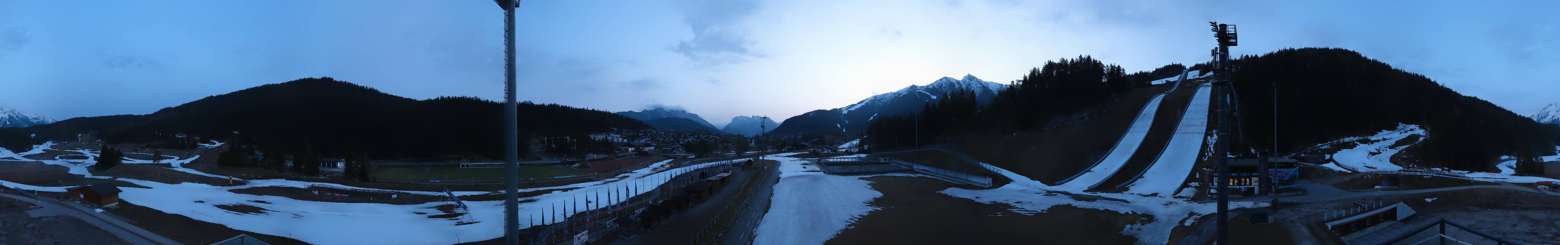 Archived image Webcam Biathlon Center Seefeld