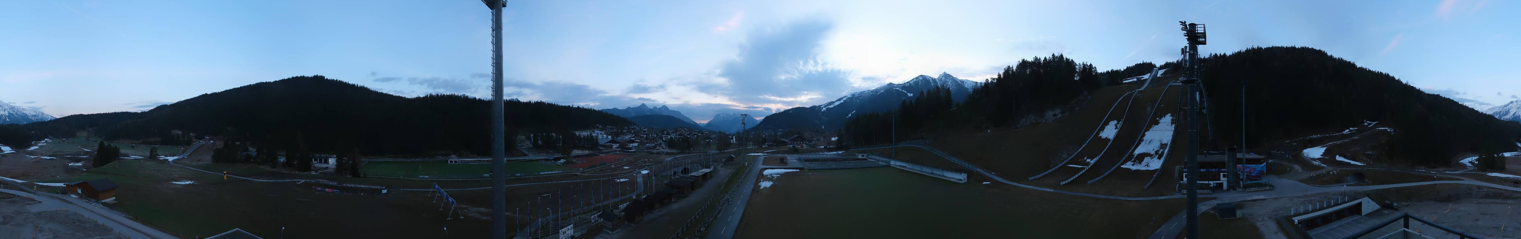 Archived image Webcam Biathlon Center Seefeld