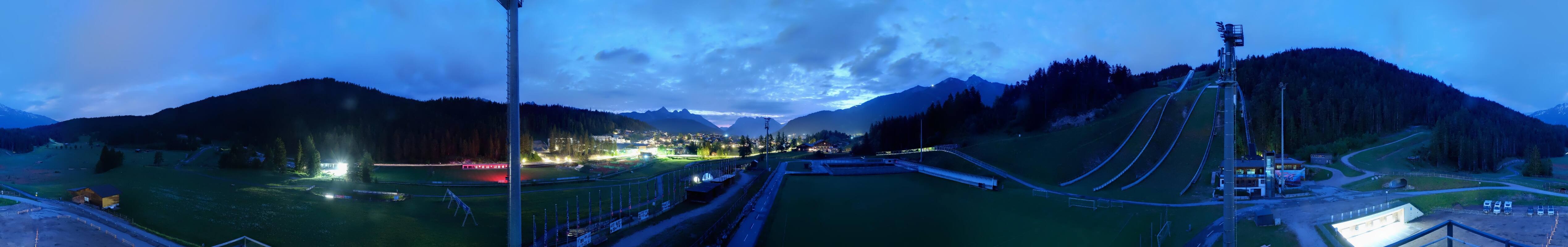 Archived image Webcam Biathlon Center Seefeld