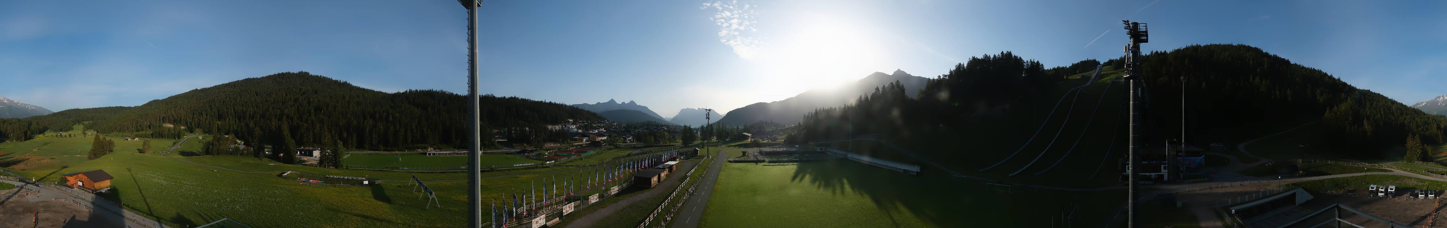 Archived image Webcam Biathlon Center Seefeld
