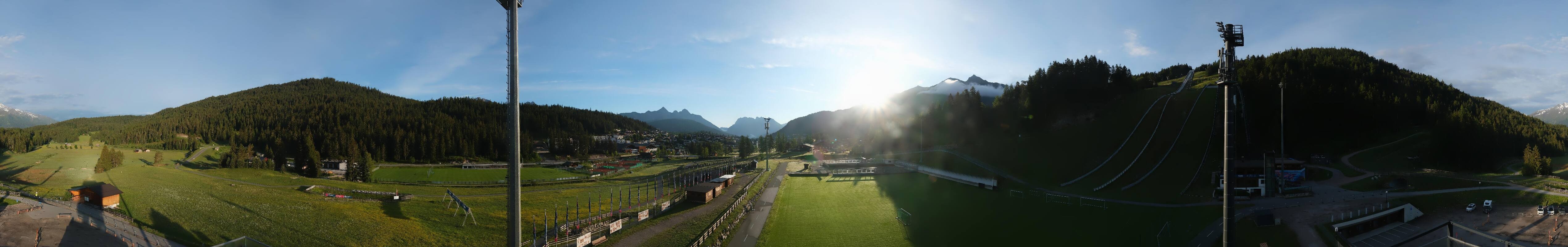 Archived image Webcam Biathlon Center Seefeld