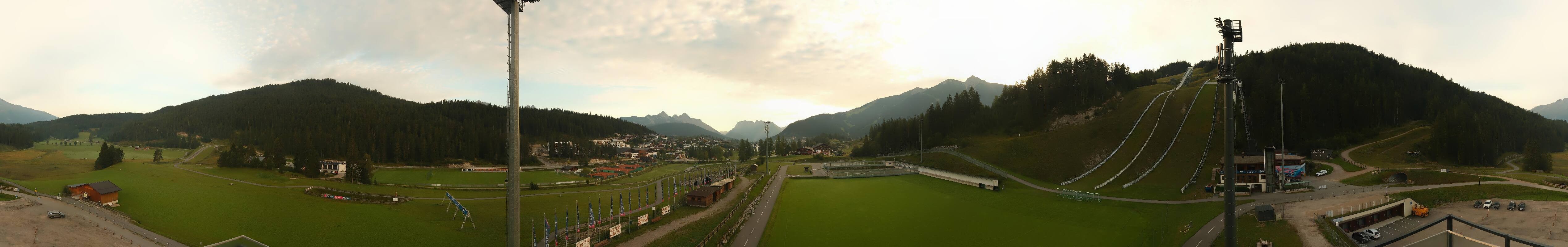 Archived image Webcam Biathlon Center Seefeld