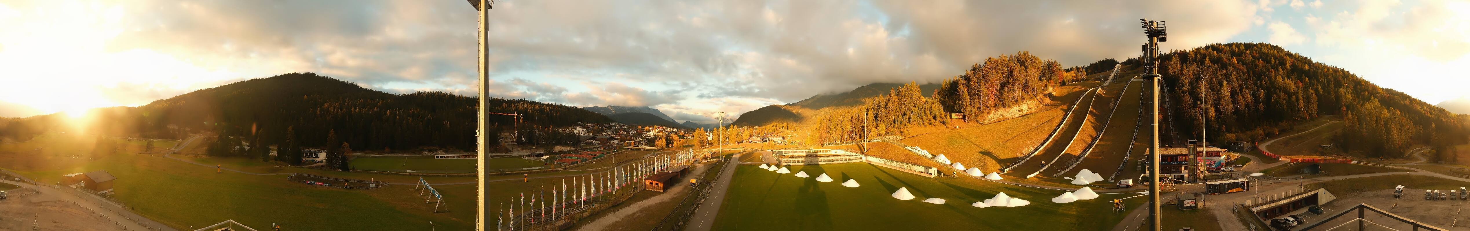 Archived image Webcam Biathlon Center Seefeld