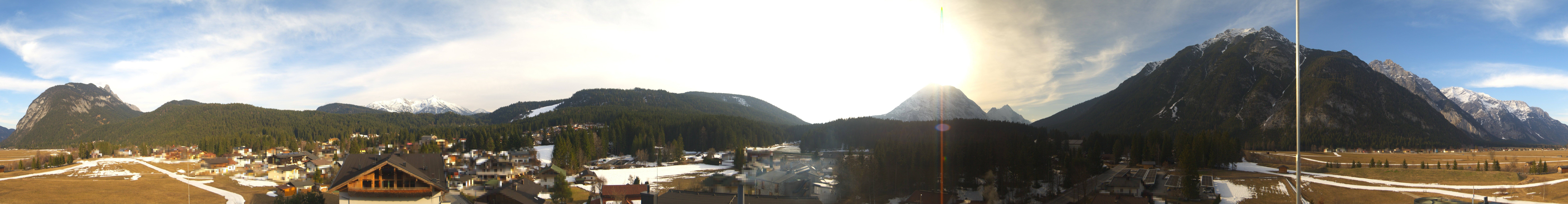 Archiv Foto Webcam Rundblick Leutasch