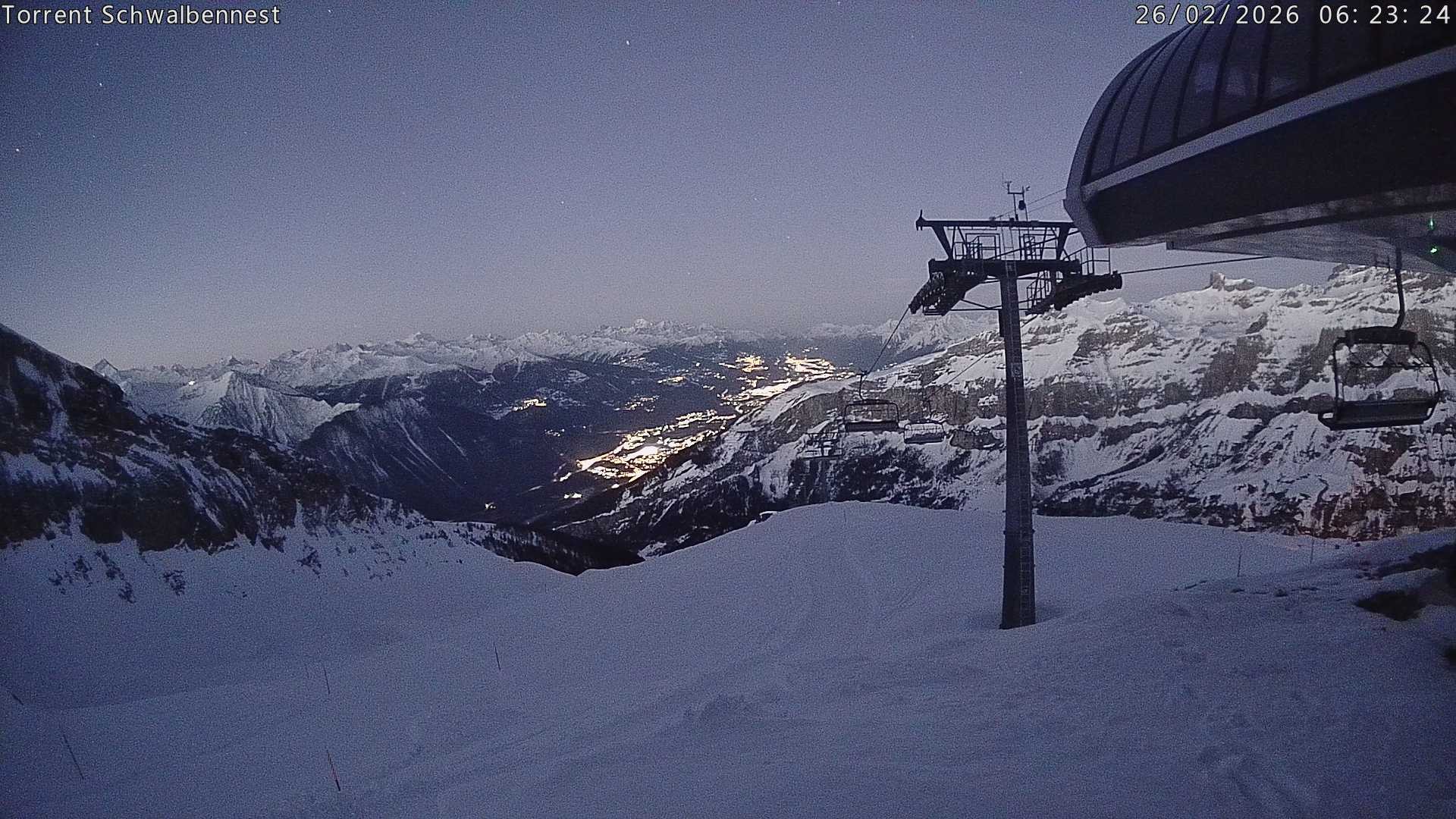 Archived image Webcam Schwalbennest- Leukerbad