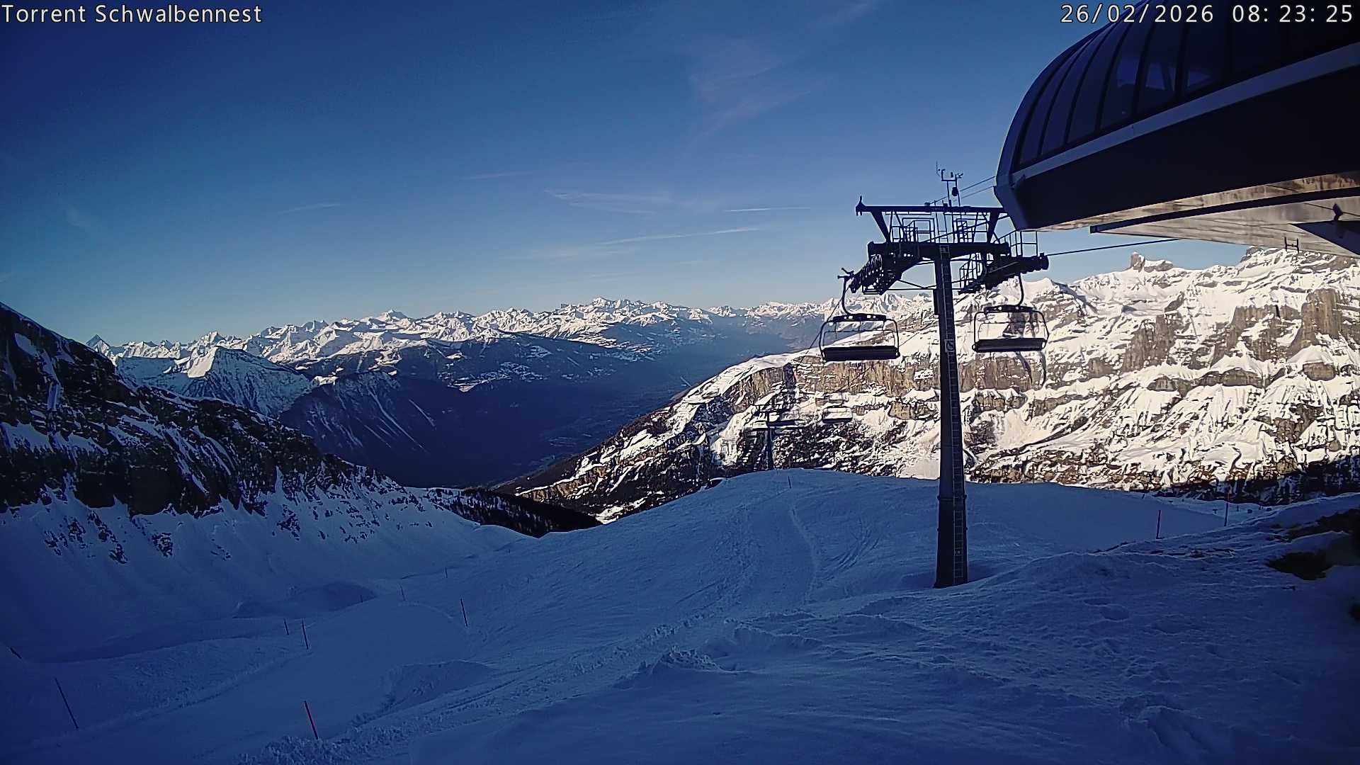 Archived image Webcam Schwalbennest- Leukerbad