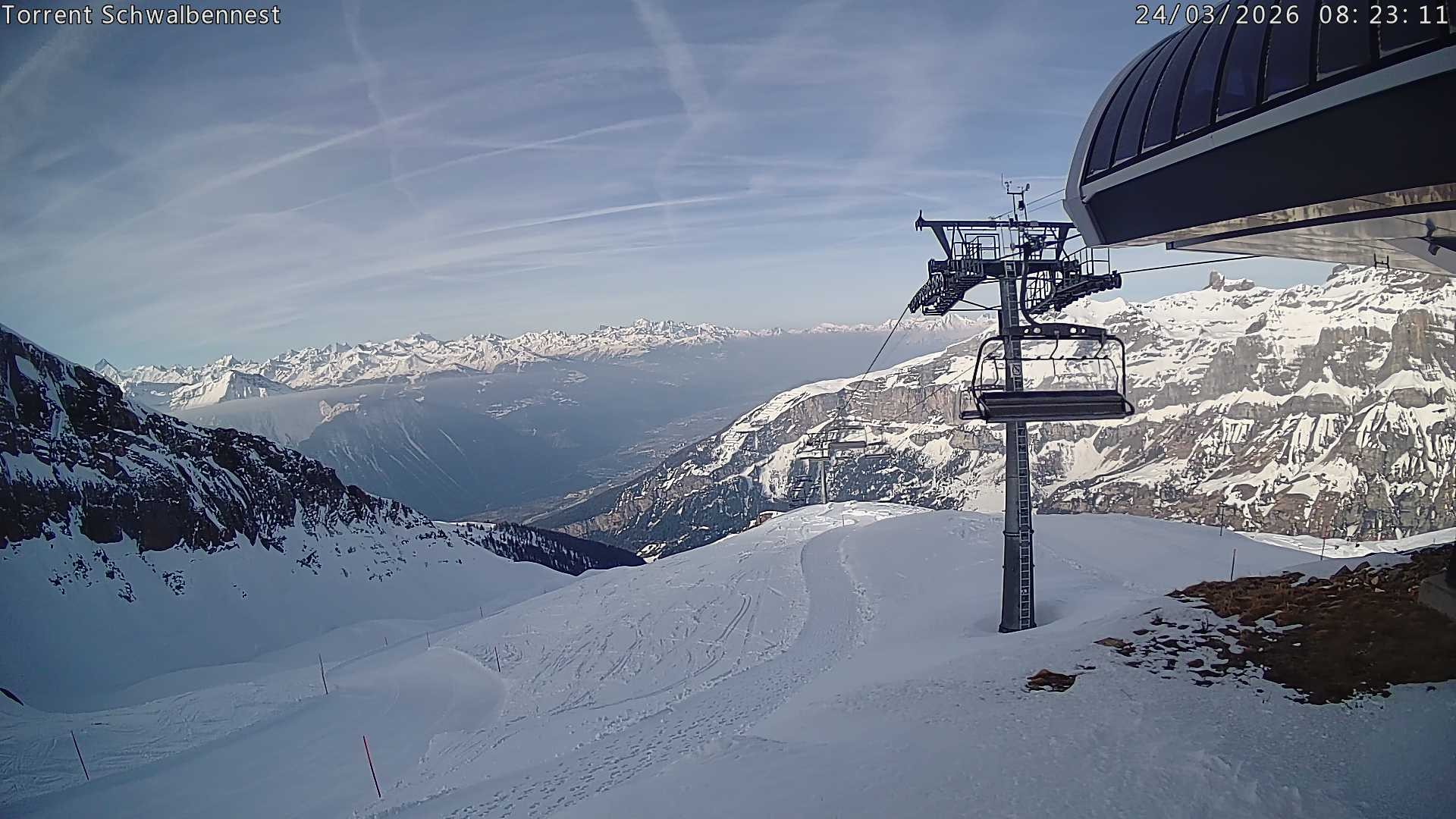 Archived image Webcam Schwalbennest- Leukerbad