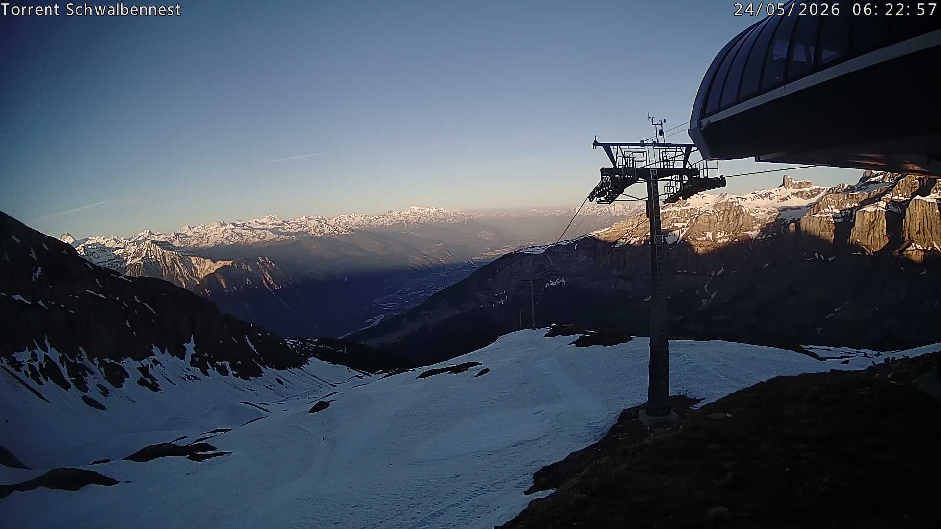Archived image Webcam Schwalbennest- Leukerbad