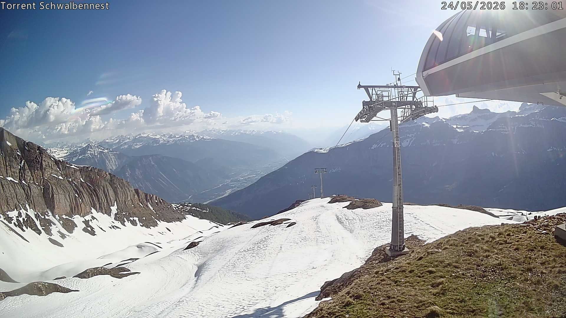 Archived image Webcam Schwalbennest- Leukerbad
