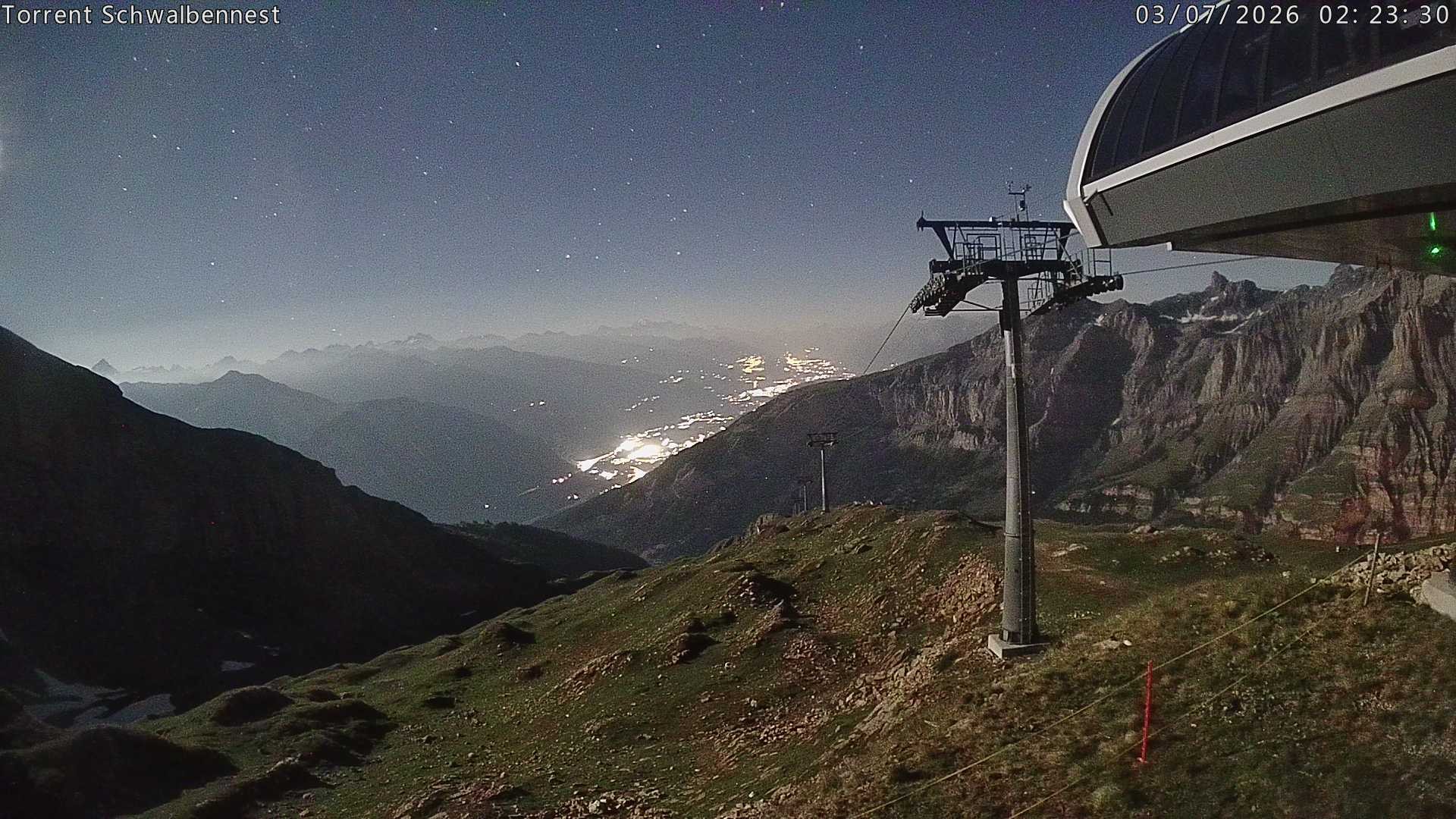 Archived image Webcam Schwalbennest- Leukerbad