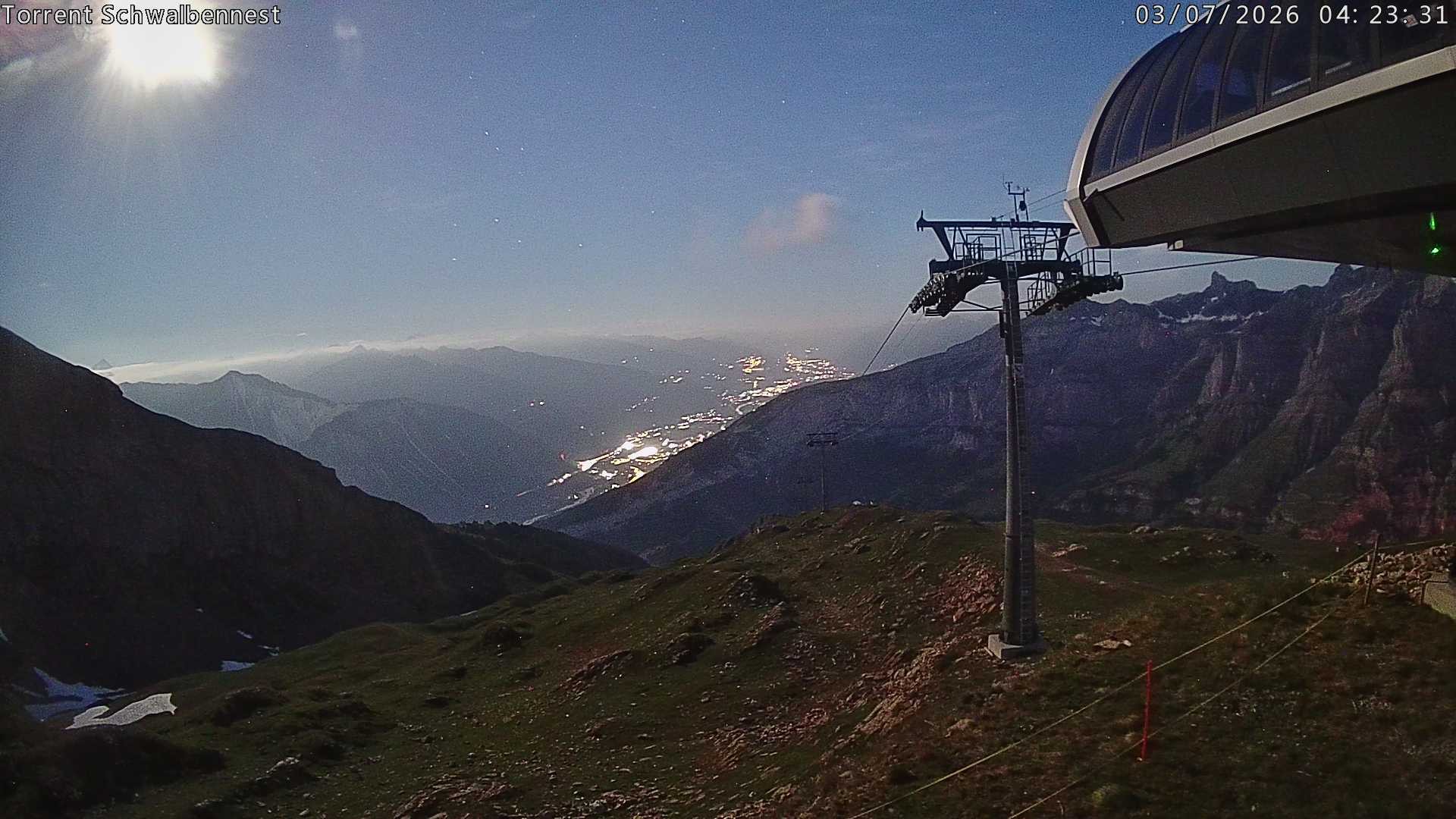 Archived image Webcam Schwalbennest- Leukerbad
