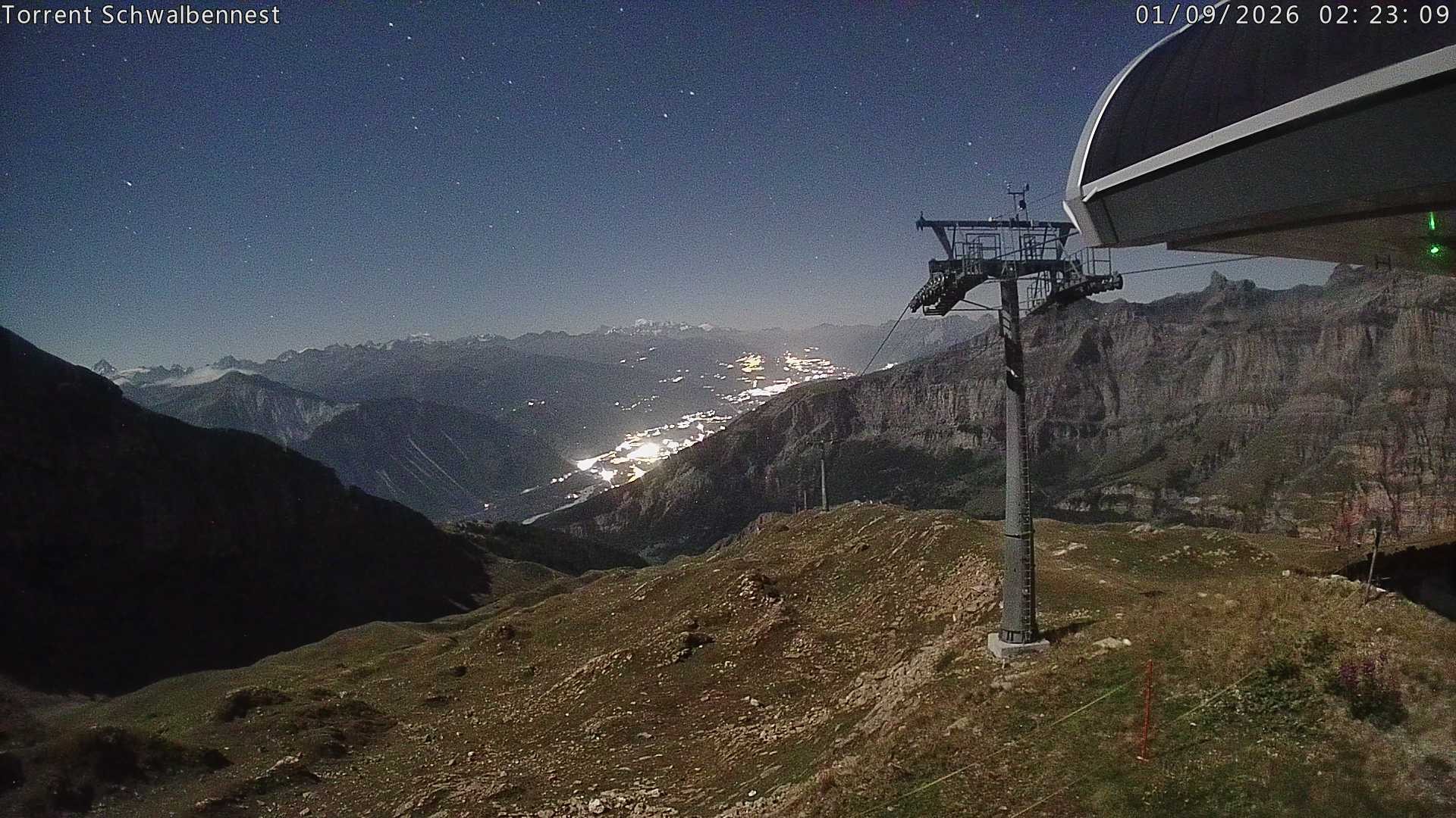 Archived image Webcam Schwalbennest- Leukerbad