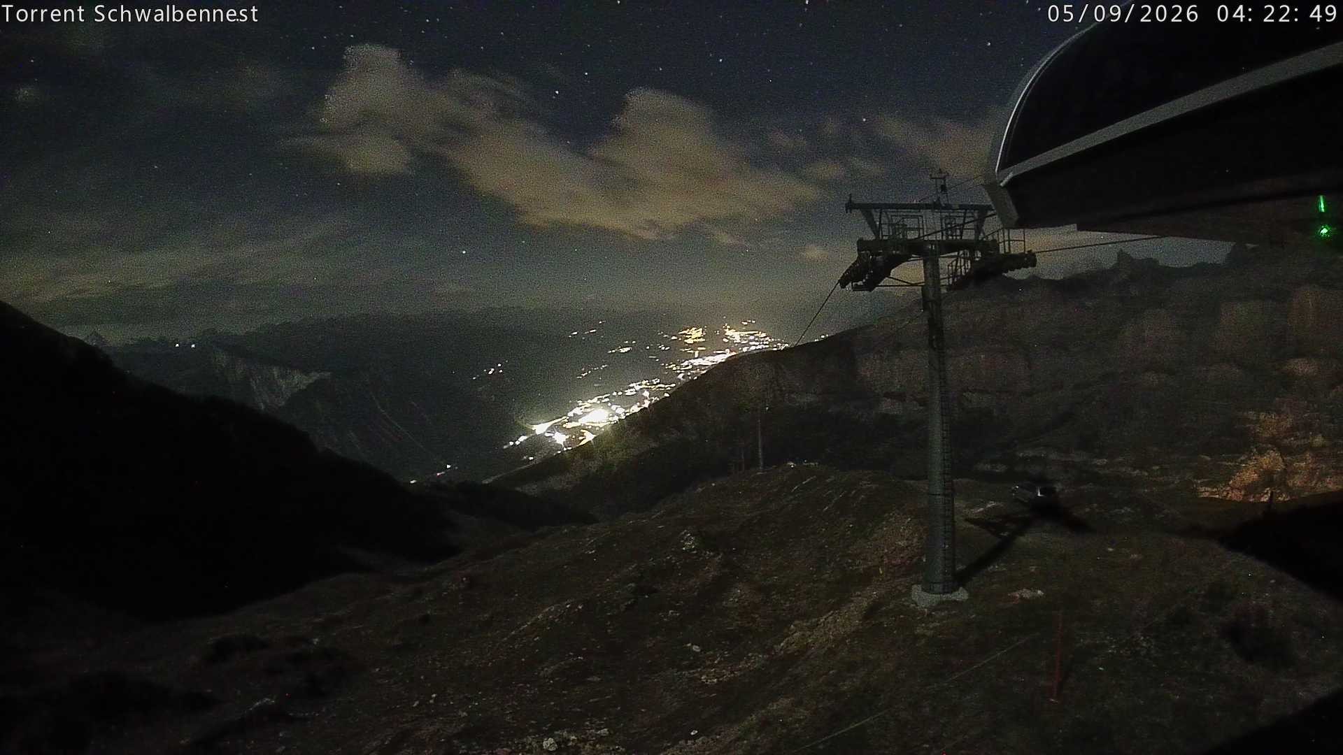 Archived image Webcam Schwalbennest- Leukerbad