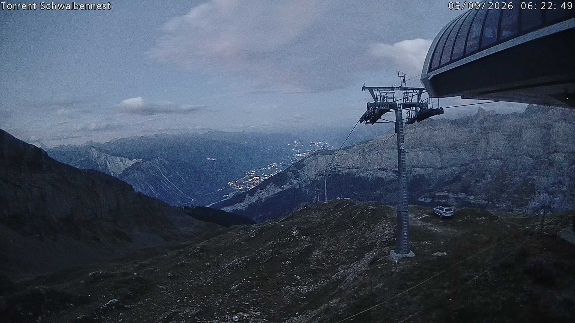 Archived image Webcam Schwalbennest- Leukerbad