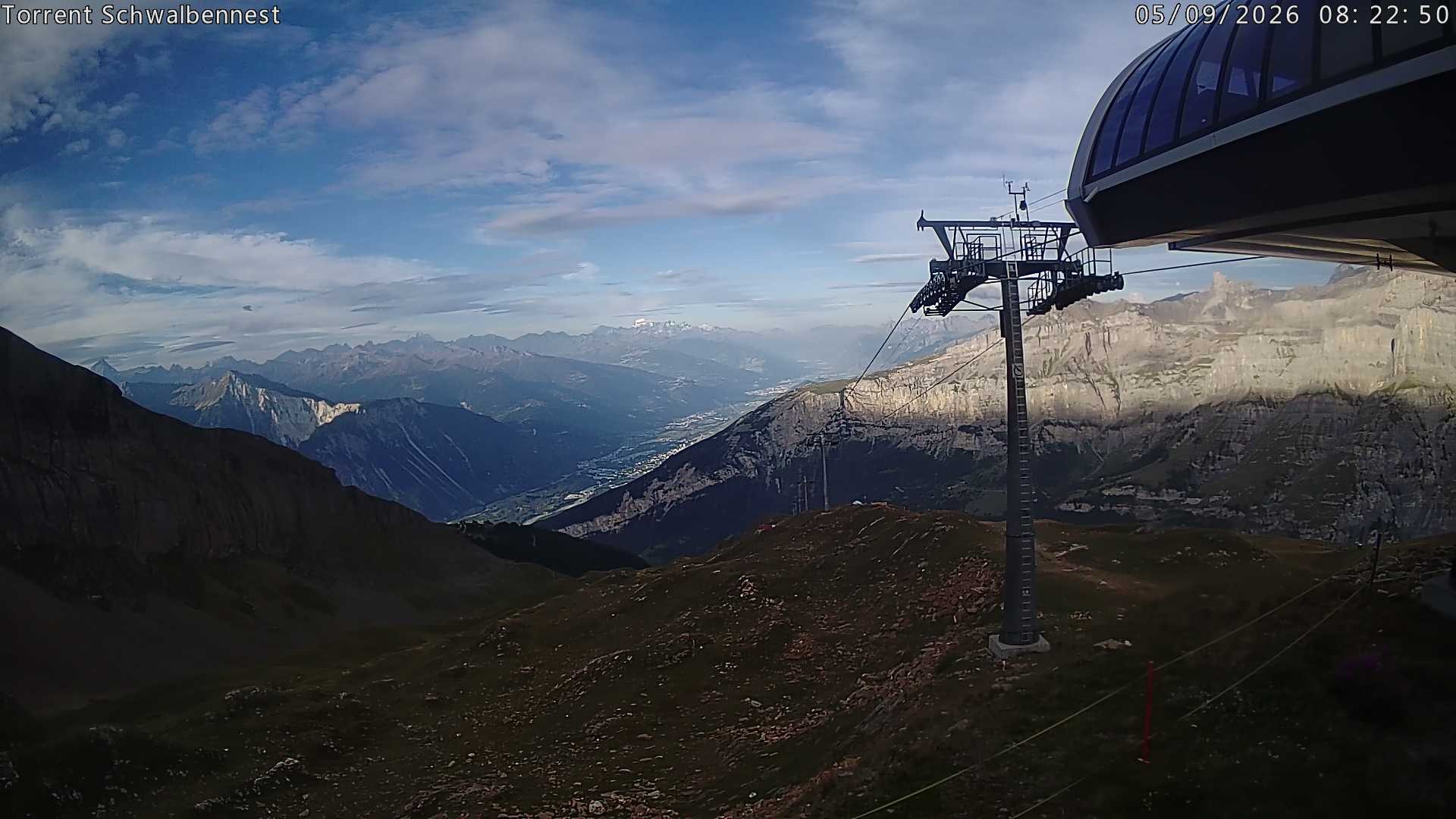 Archived image Webcam Schwalbennest- Leukerbad