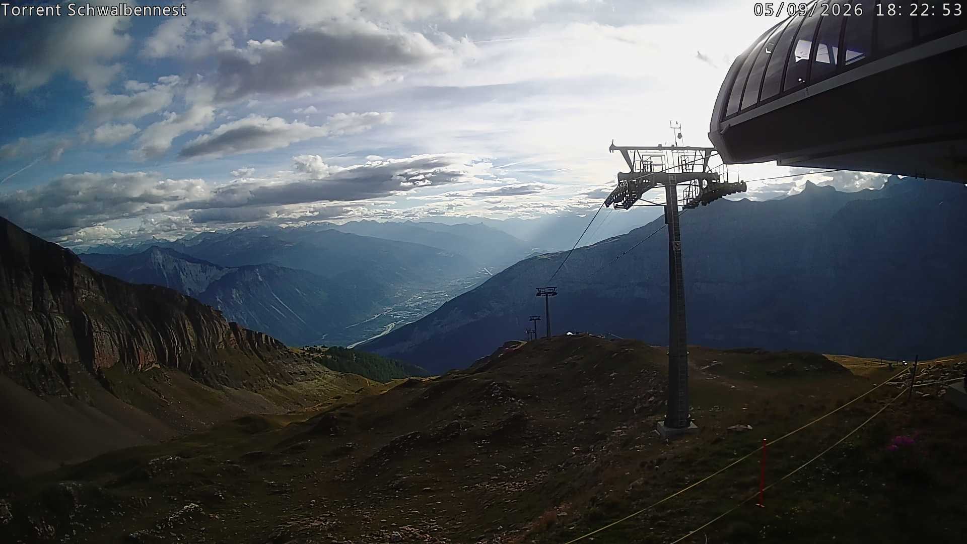 Archived image Webcam Schwalbennest- Leukerbad