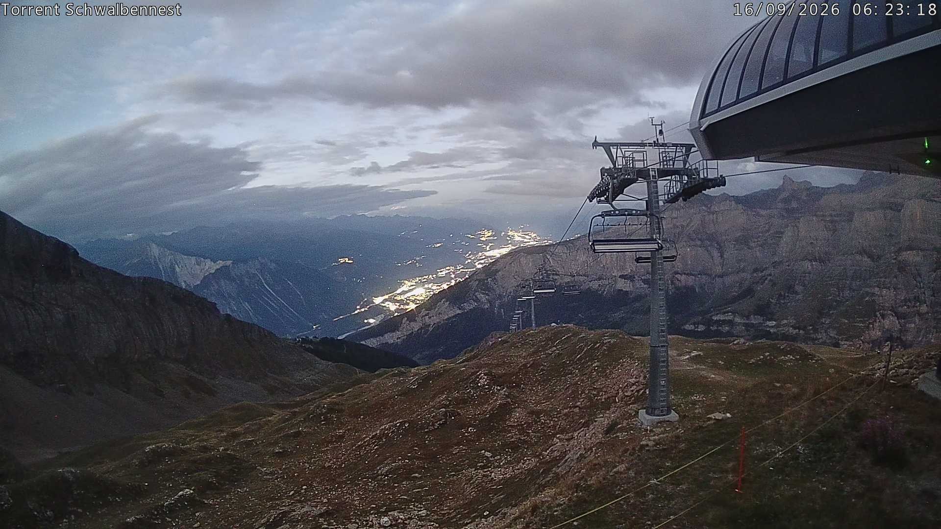 Archived image Webcam Schwalbennest- Leukerbad