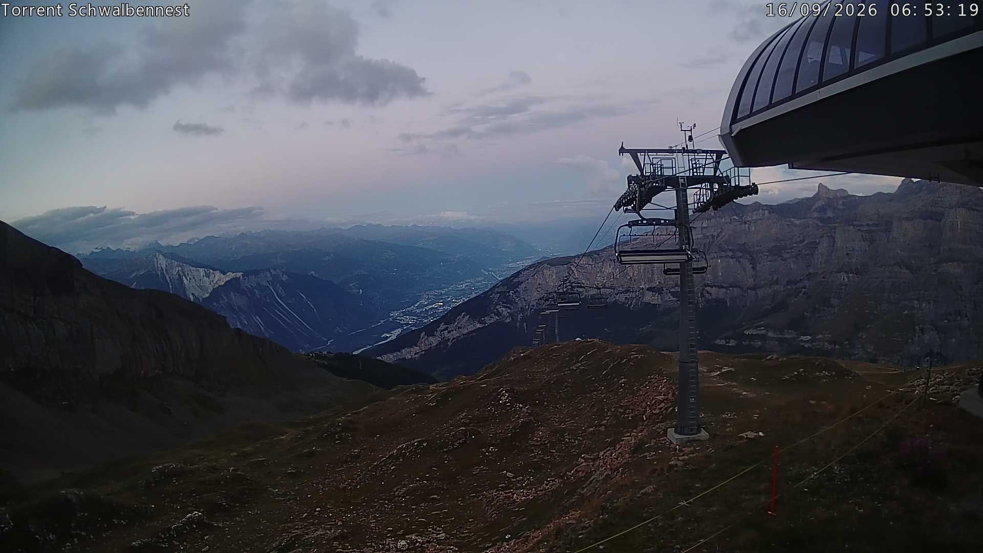 Archived image Webcam Schwalbennest- Leukerbad