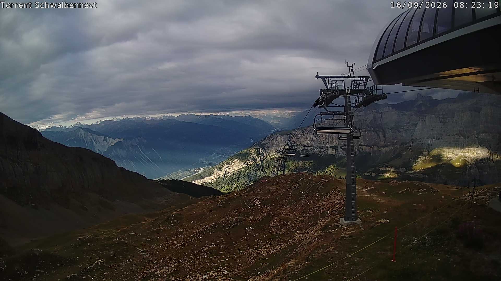 Archived image Webcam Schwalbennest- Leukerbad