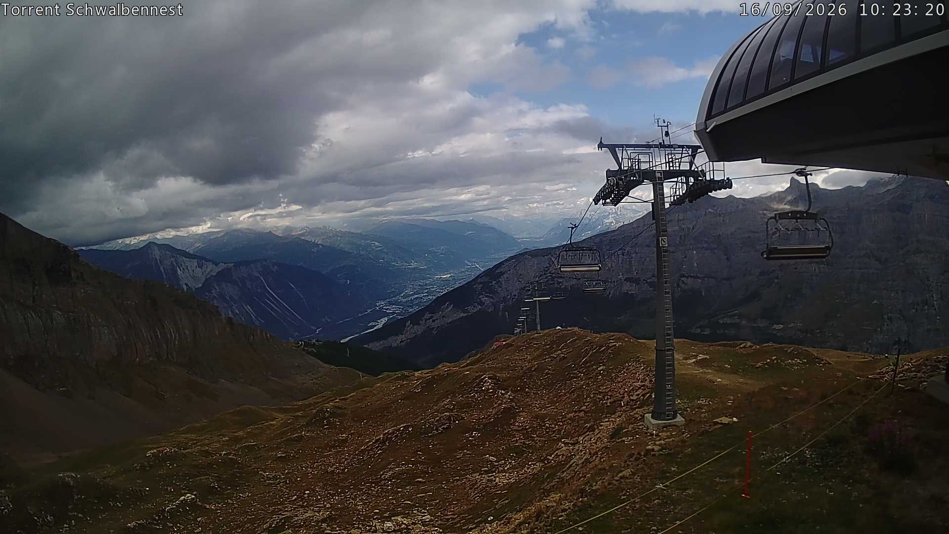 Archived image Webcam Schwalbennest- Leukerbad
