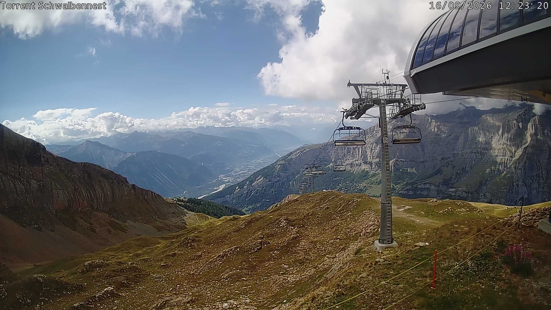 Archived image Webcam Schwalbennest- Leukerbad