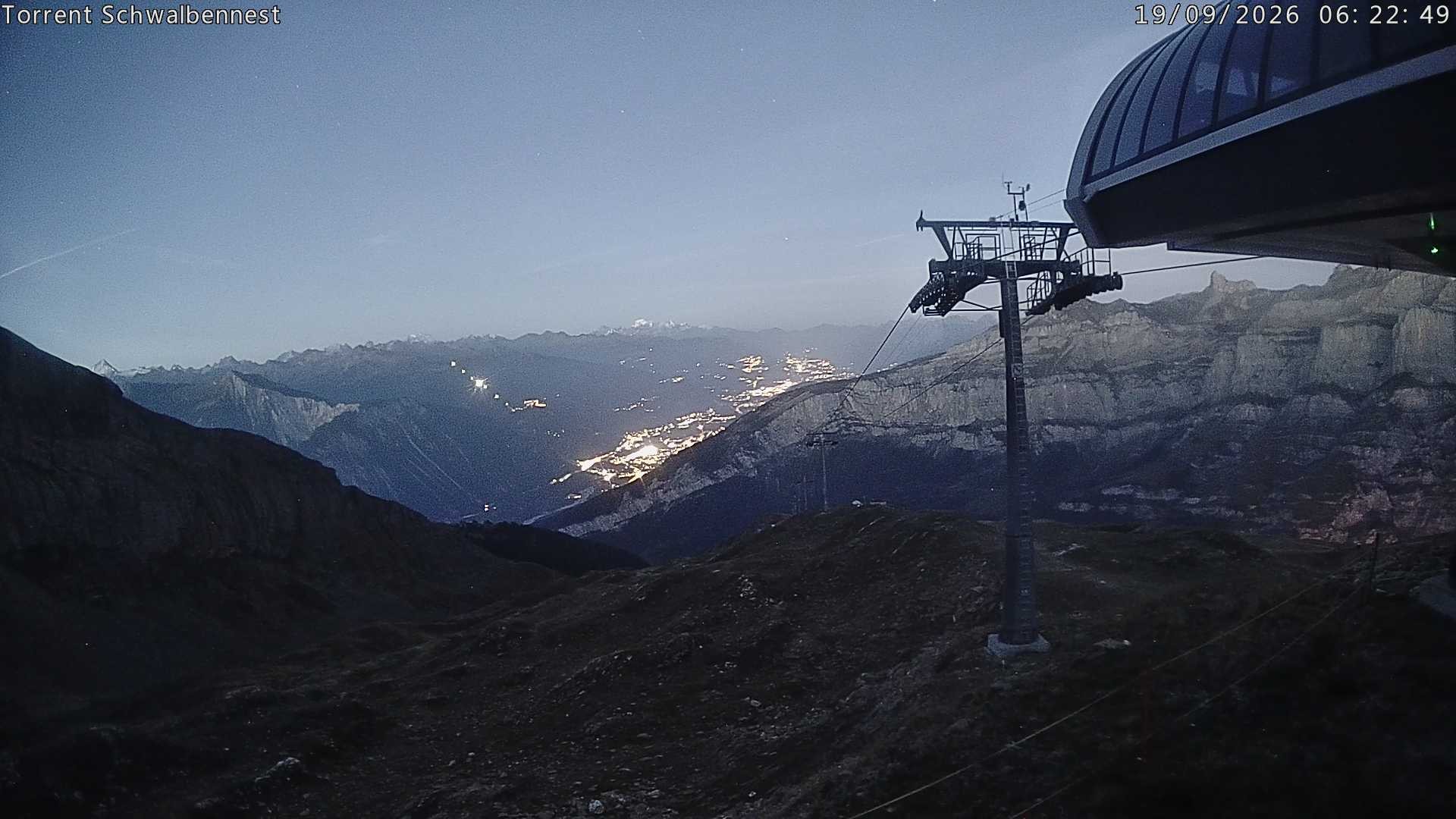 Archived image Webcam Schwalbennest- Leukerbad