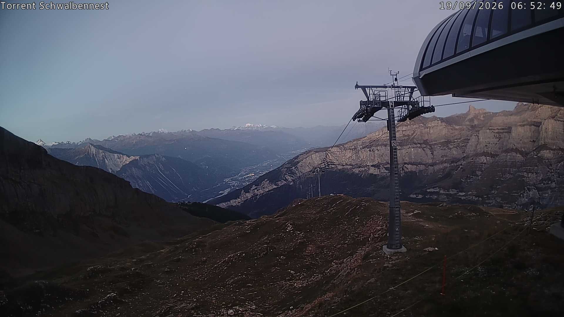 Archived image Webcam Schwalbennest- Leukerbad