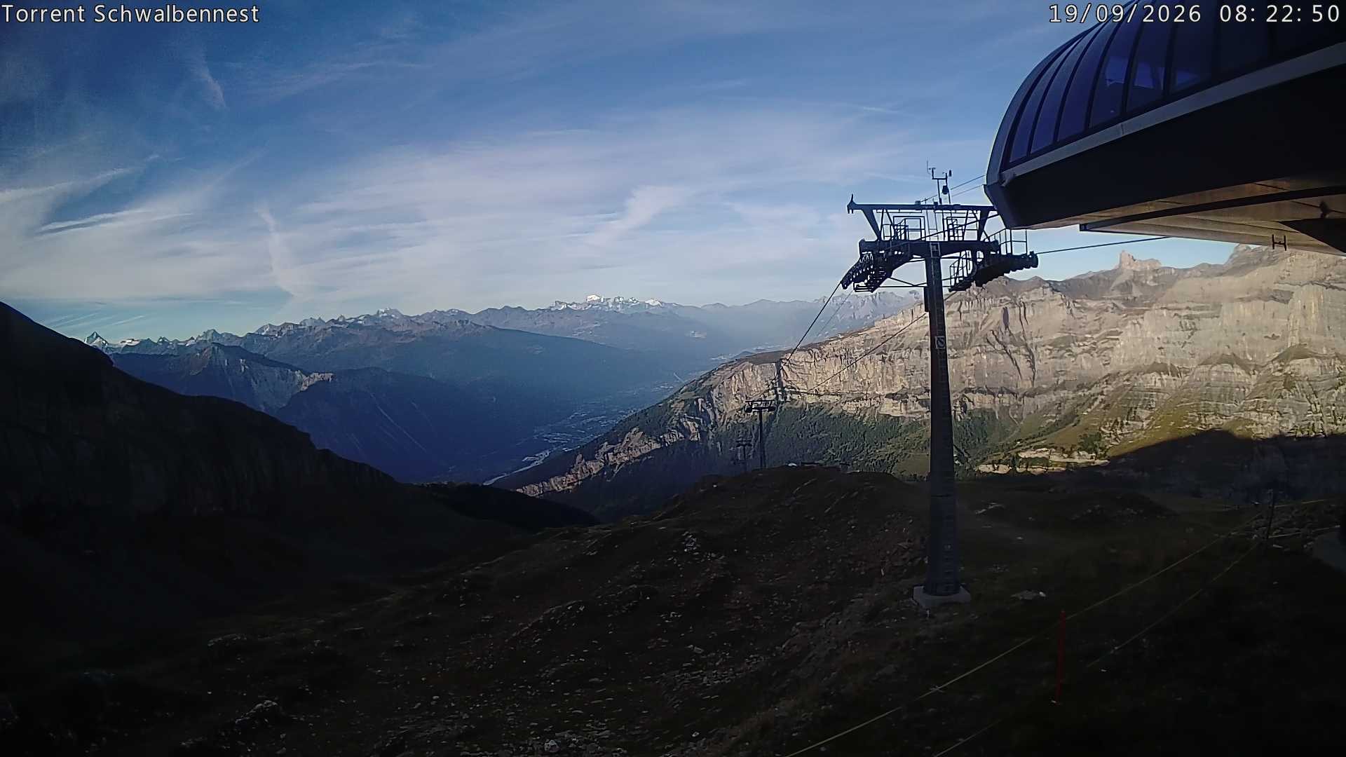 Archived image Webcam Schwalbennest- Leukerbad