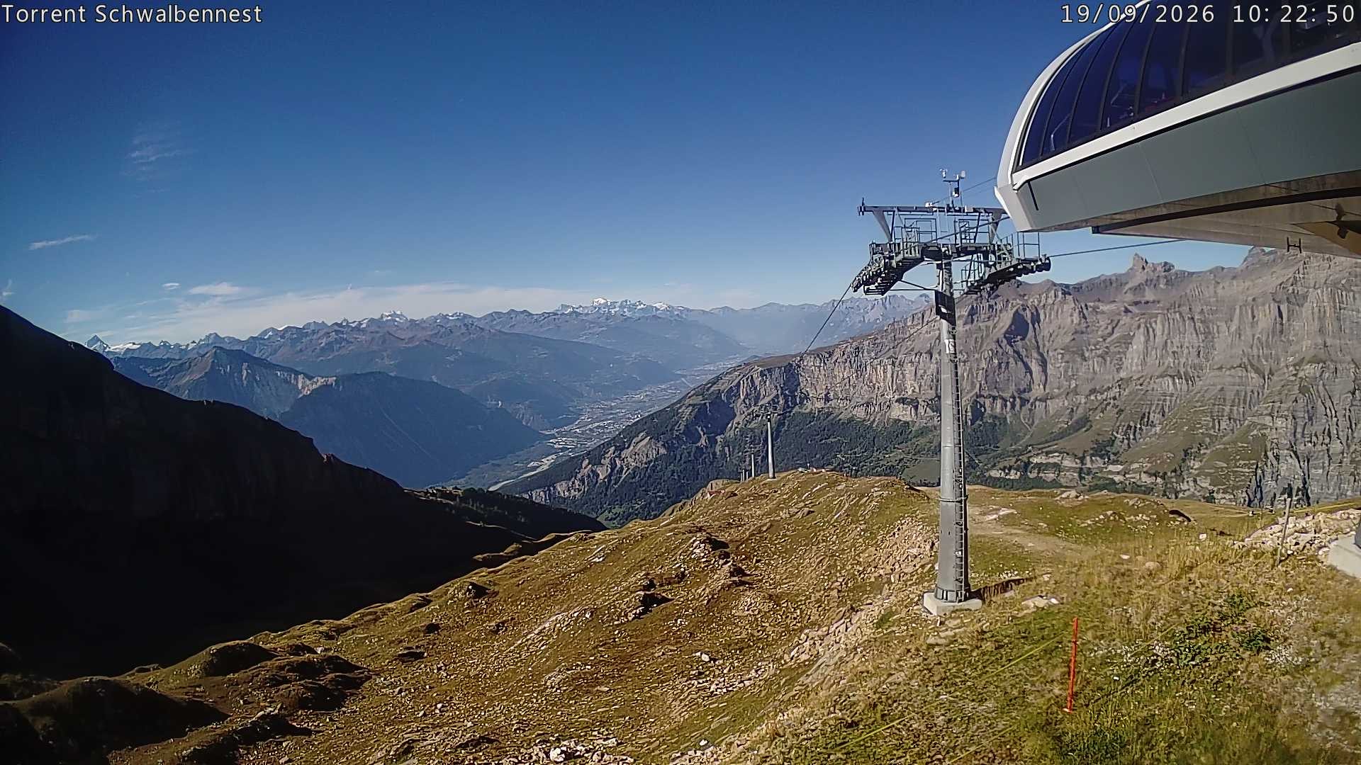 Archived image Webcam Schwalbennest- Leukerbad