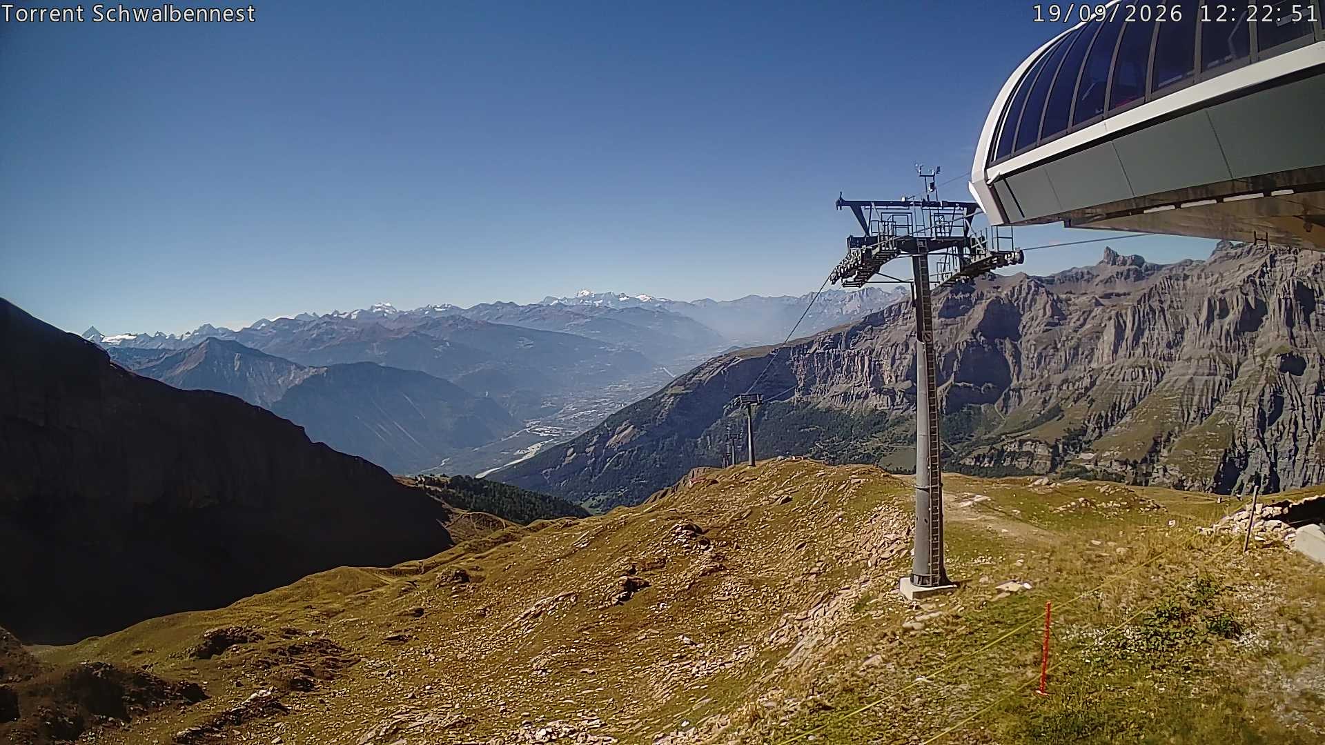 Archived image Webcam Schwalbennest- Leukerbad