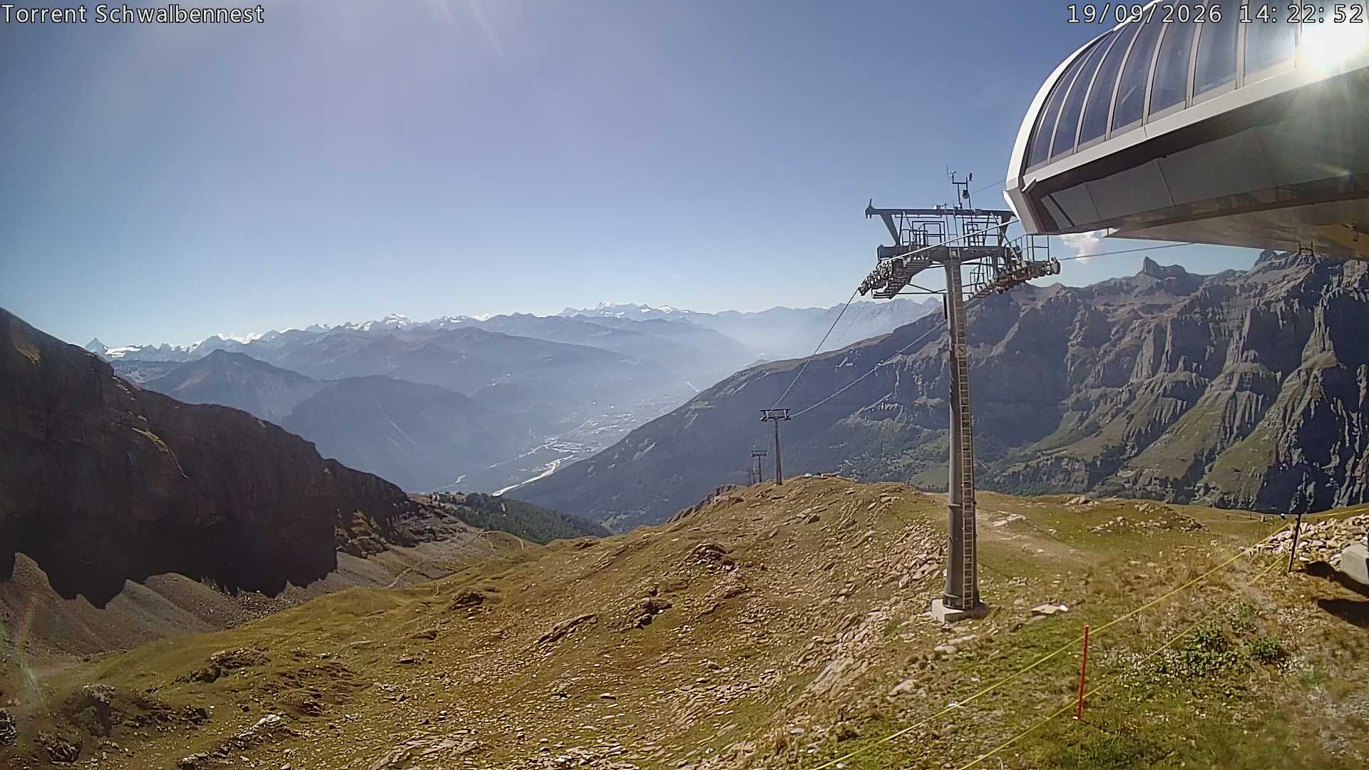 Archived image Webcam Schwalbennest- Leukerbad