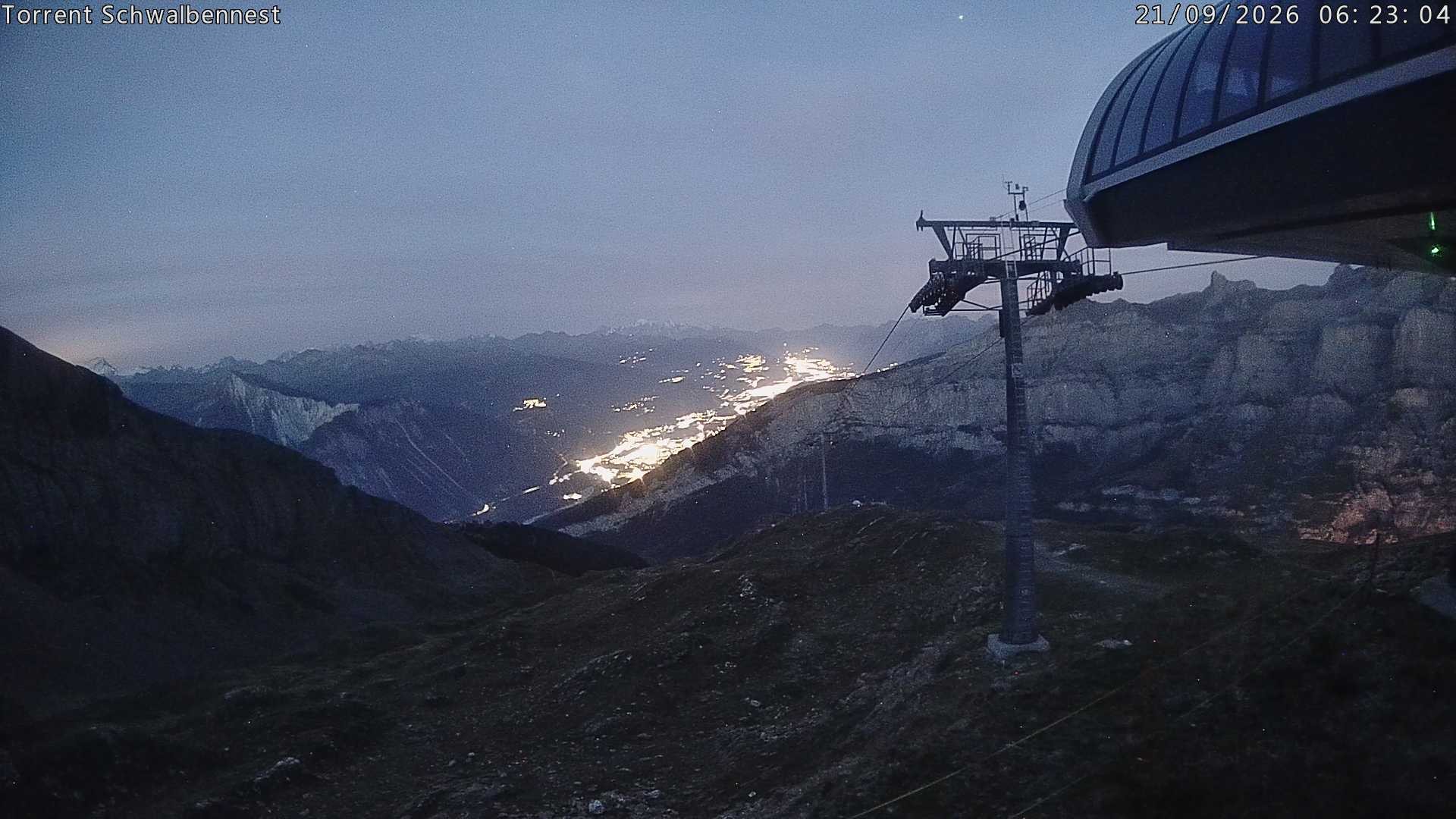 Archived image Webcam Schwalbennest- Leukerbad